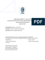 Lista de Cotejo e Informe