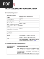 Analisis Del Entorno y La Competencia