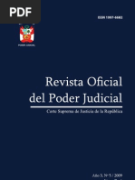 Revista Oficial Del Poder Judicial Ano 3 N Â° 5 2009