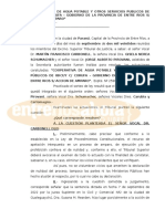 El STJ Confirmó Que El Gobierno Debe Analizar El Agua de Ibicuy