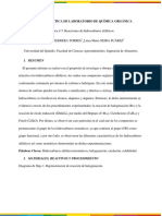 Informe 3. Lab. Química Orgánica