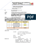 Informe #De Modificacion