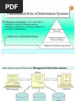 Fundamental Role of Information Systems