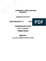 Productos Aprendizajes Clave 1°