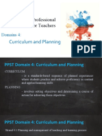 Philippine Professional Standards For Teachers: Curriculum and Planning