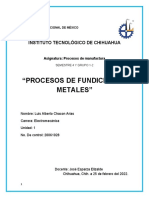 Procesos de Fundición de Metales