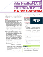 El Punto y Coma El Punto y Los Dos Puntos para Quinto Grado de Secundaria