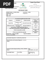 Mri Request Form