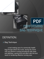 Performing Bag Technique in The Community