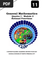 General Mathematics11 - q1 - Mod2 - Rational Functions - v1 1 2 1 1