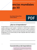 Las Potencias Mundiales en El Siglo XX: Esp. Emilce Velazco Pinto Grado: Décimo