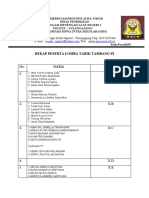 Rekap Peserta Lomba Tarik Tambang Pi