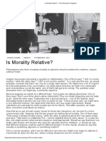 Is Morality Relative - The Philosophers' Magazine