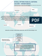 Modelo de Control Óptimo para El Sistema Producción - Inventarios