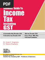 Income Tax Singhania Student Edition