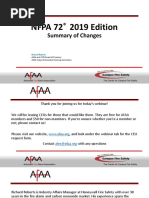 Summary of Changes 2019 Edition of NFPA 72 - FINAL