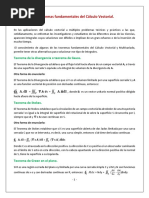 Los Teoremas Fundamentales Del Cálculo Vectorial