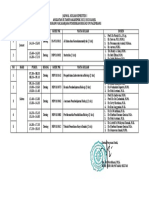 Jadwal Angkatan Ix Semester I