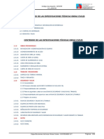 Especificaciones Técnicas - de Expediente Técnico de Huaros