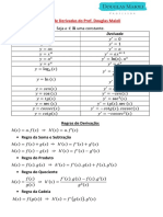 Tabela de Derivadas Do Prof. Douglas Maioli