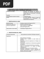 Ficha Perfil de Cargo Programa Habilidades para La Vida Iii Psicologo