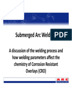 Essential Variables For SAW CRO Welding