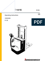 Jungheinrich EJC EJC-Z 214 16 Operator Manual