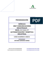 Programación Módulo 0967 Comunicaciones Industriales Nivel C.F. G.S. 2 º Automatización y Robótica Industrial