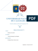 Informe de Mecánica de Suelos