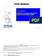 Service Manual: Epson Picturemate Pm260/270 Epson Picturemate Pm290