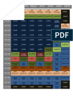 Ejemplo de Horario de Actividades Semanal