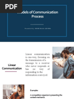 Models of Communication Process