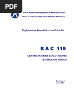 Https - WWW - Aerocivil.gov - Co - Normatividad - RAC - RAC 119 - Certificación de Explotadores de Servicios Aéreos