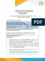 Guía de Actividades y Rúbrica de Evaluación - Unidad 1 - Tarea 2 - Puntos, Líneas y Planos