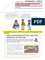 4° Ficha de Trabajo Personal Social 29 de Setiembre