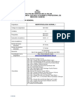 Silabo Morfofisiologia Normal I 2022-Ii