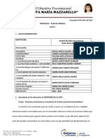 Plan de Trabajo CONSEJO ESTUDIANTIL