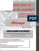 Cómo Leer El Recibo 2019 Abril Ademys