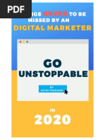 Things Never TO Be Missed by An Digital Marketer in 2020