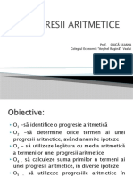 Progresii Aritmetice