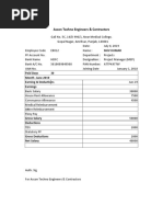 Salary Slip Format