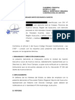 Demanda de Amparo Por Despido Discriminatorio-Caso Vacunas Obligatorias