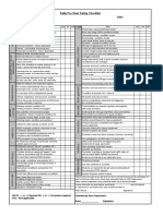 Daily Pre Start Checklist