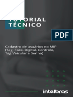 Cadastro de Usuarios No Mip Tag Face Digital Controle Tag Veicular e Senha