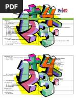 Math - Calendar of Activities and Accomplishment