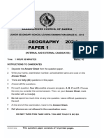 g9 Geography p1 2012