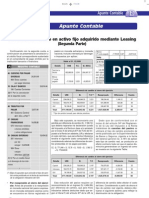 Diferencia de Cambio en Activo Fijo Adquirido Mediante Leasing - Apunte Contable 2da Parte