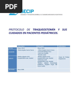 Traqueostomía y Sus Cuidados en Pacientes Pediátricos