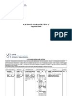 Eje Pedagogia Critica - Trayecto - I