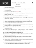 Charges: DR Vince Grade 10 Physics Detailed Notes-Ch09 Electricity